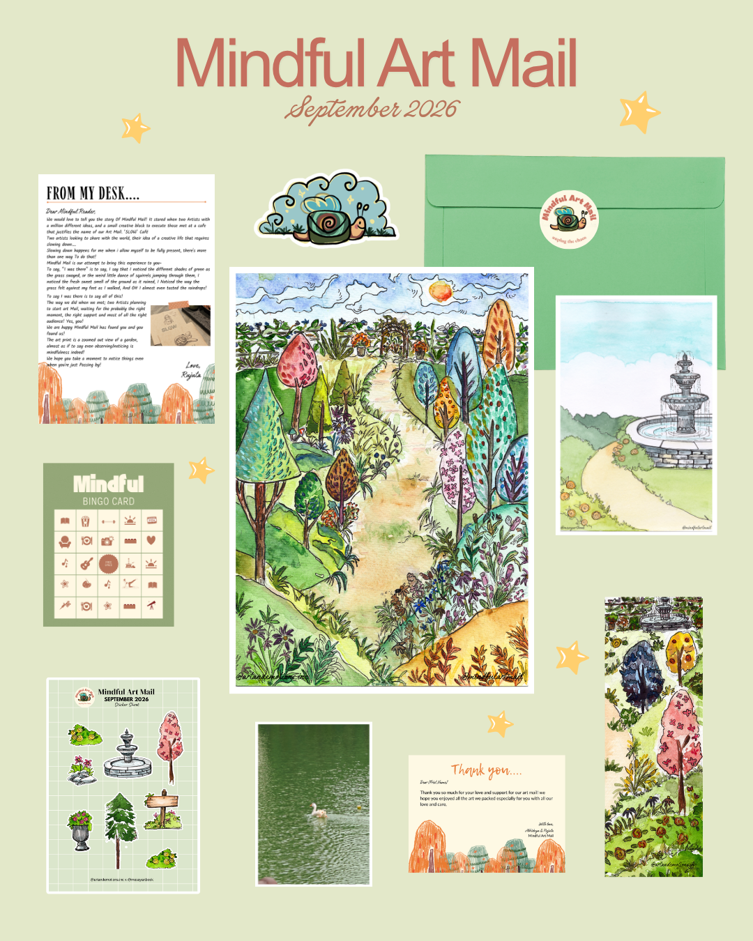 Mindful Art Mail | 3 Month Mail Subscription